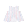 Scallop Back Top with Bloomer (Tulip Stripe)