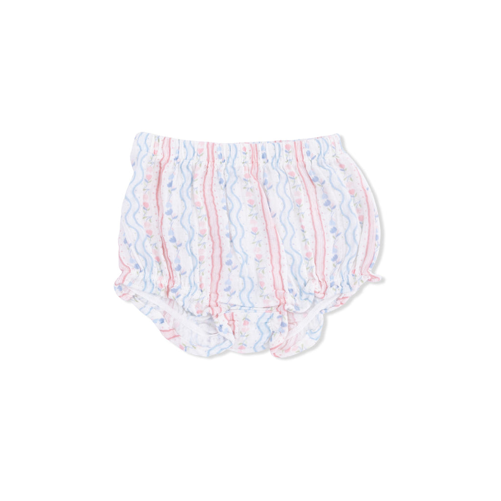 Scallop Back Top with Bloomer (Tulip Stripe)