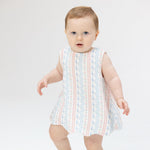 Scallop Back Top with Bloomer (Tulip Stripe)