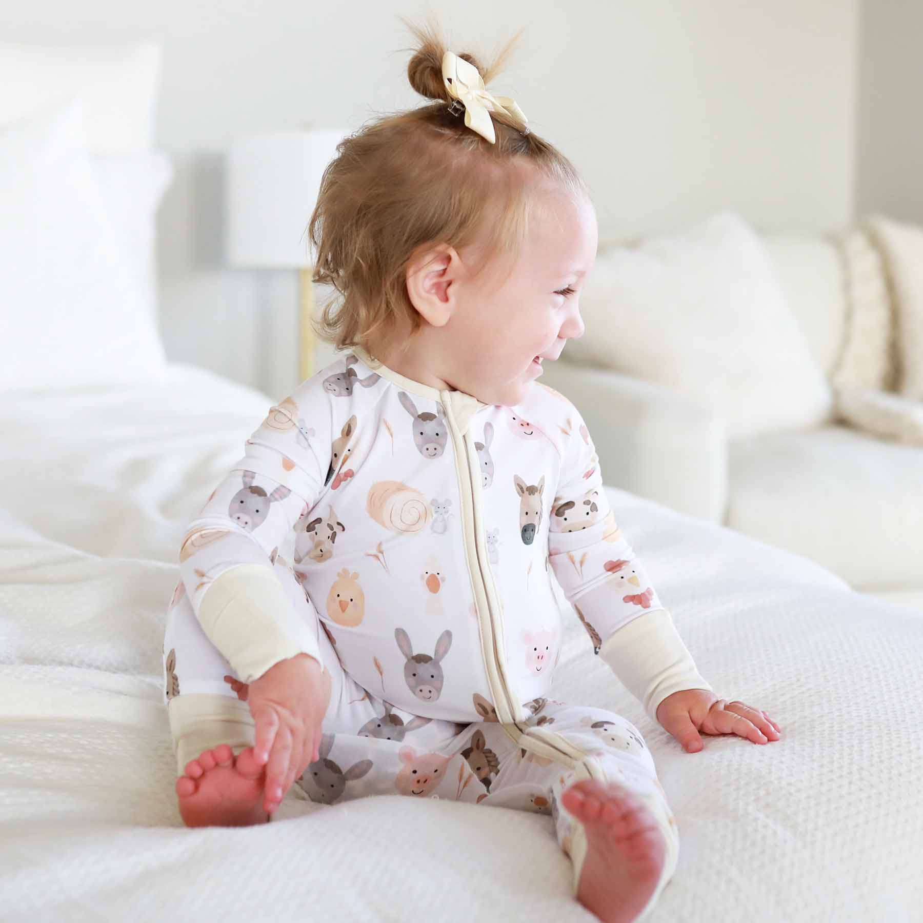 Convertible Zip Romper (Barnyard Buddies)