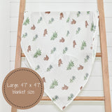 Muslin Swaddle Blanket (Baby Bear)