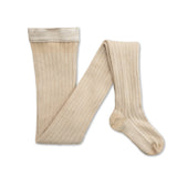 Amelie Glitter Ribbed Tights (Sable)