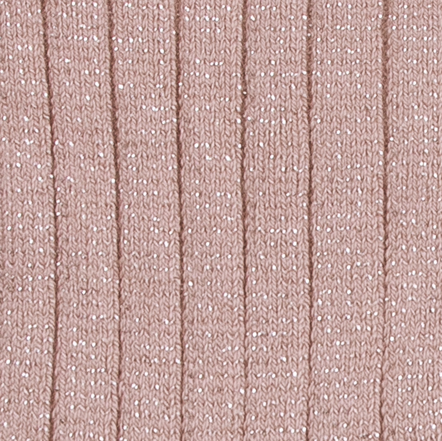 Amelie Glitter Ribbed Tights (Vieux Rose)