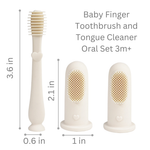 Baby Finger Toothbrush & Tongue Cleaner (Ivory)