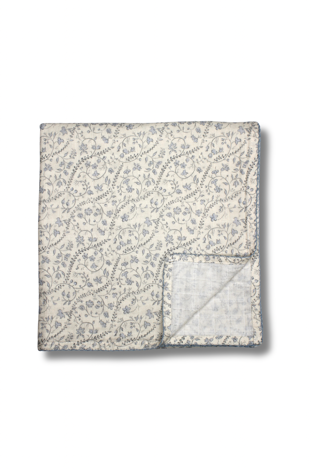 Heirloom Vine Muslin Blanket (Bluebell)