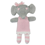 Hand-Knit Rattle (Edna the Elephant)