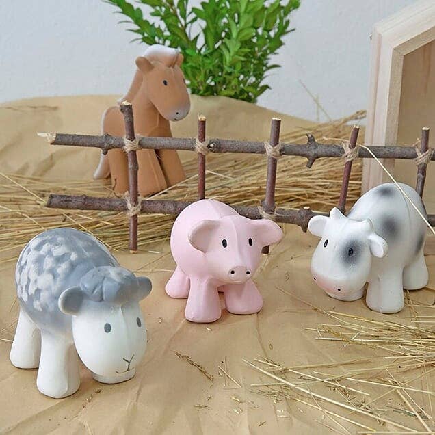 Teether Rattle Toy (Cow)