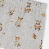 Organic Cotton Pants and Top Set (Beige Animal Print)