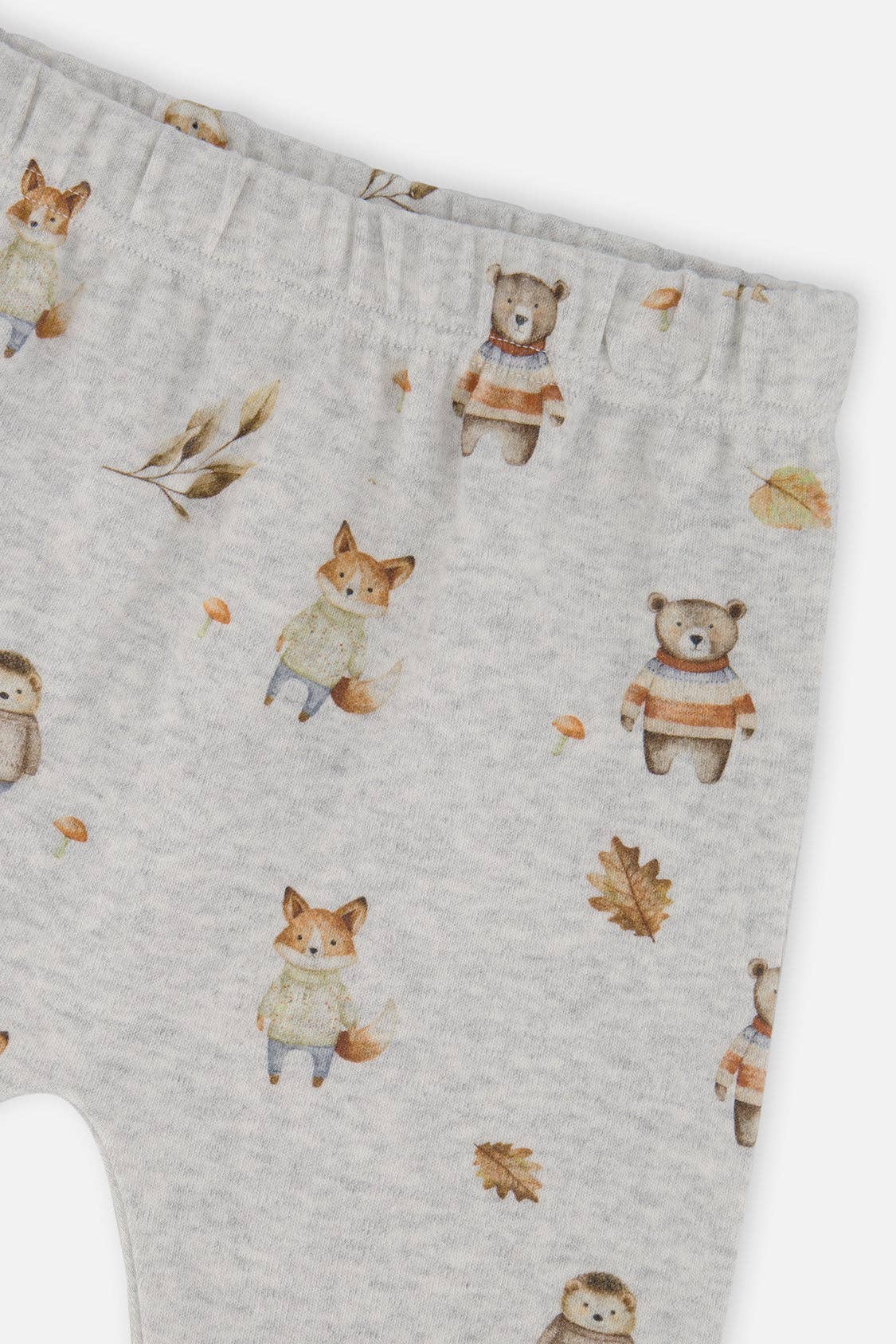 Organic Cotton Pants and Top Set (Beige Animal Print)