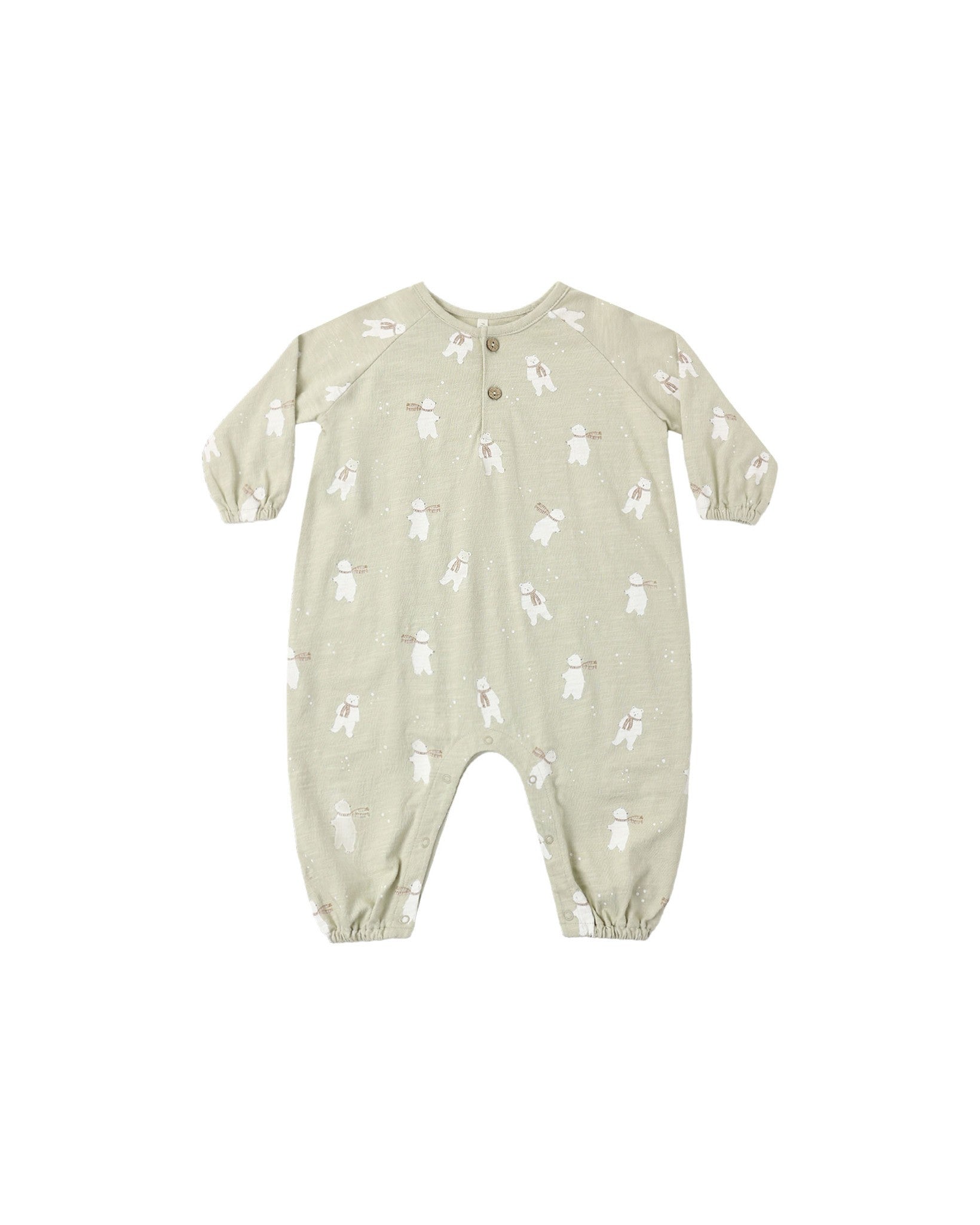 Henley Jumpsuit Polar Bears