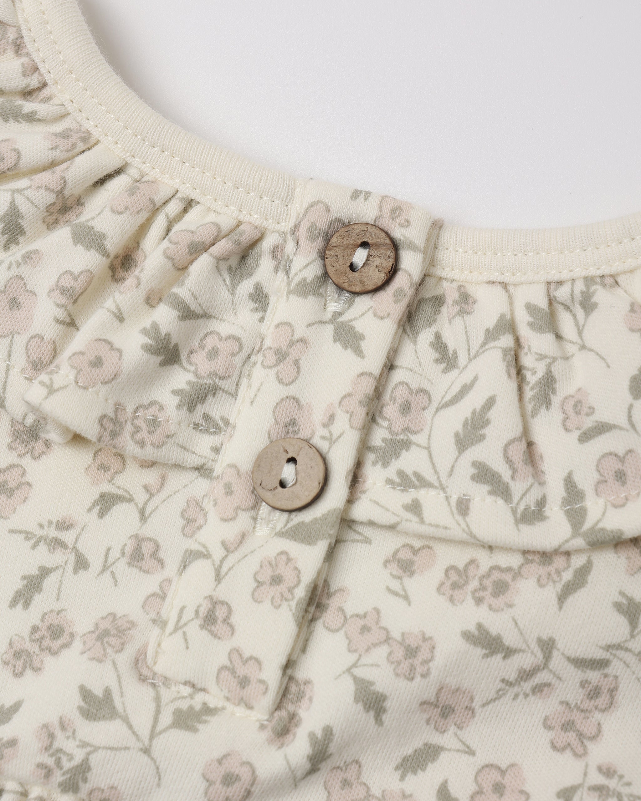 Ruffle Collar Jersey Dress (Floret)
