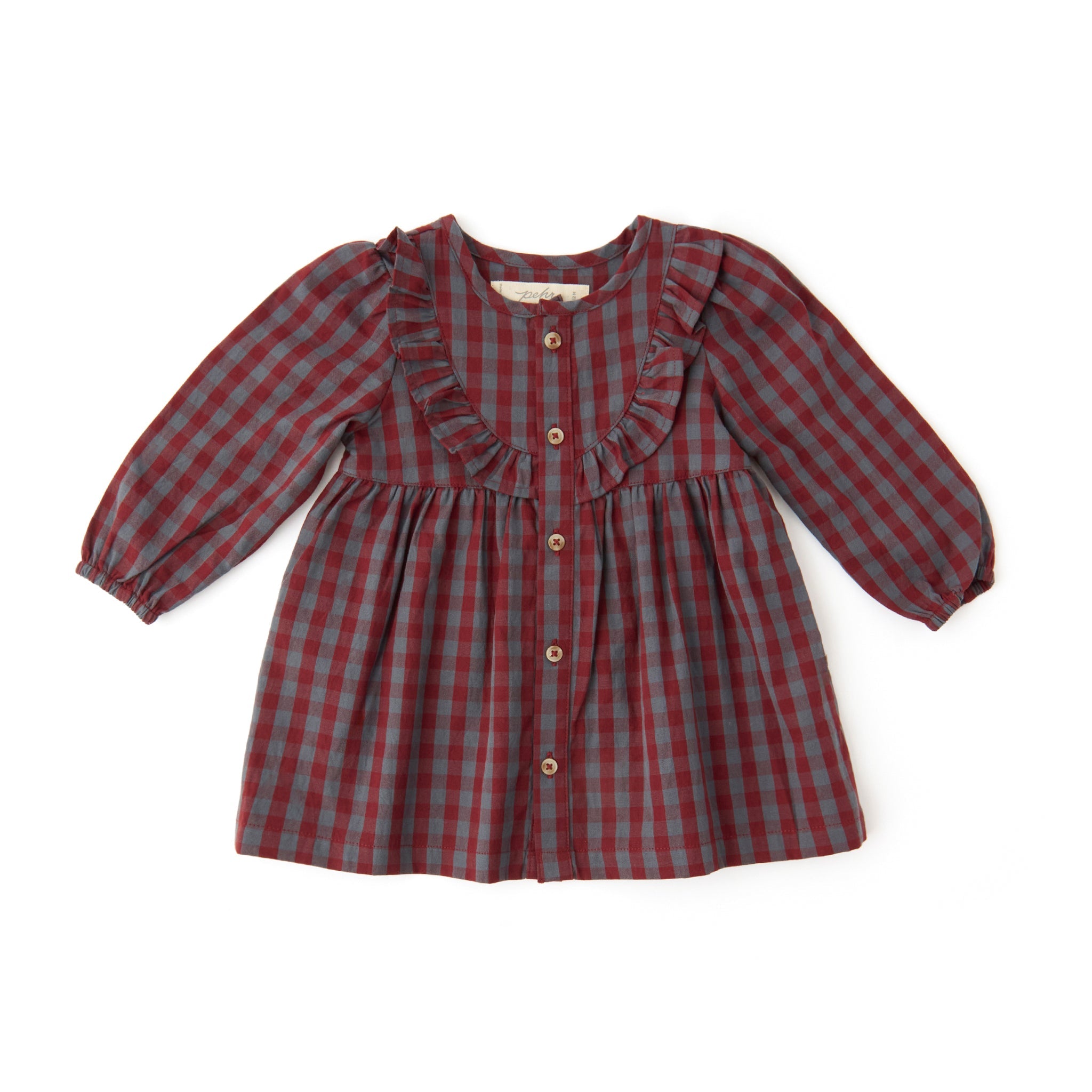 Gingham Dress (Mulberry/Harbor)