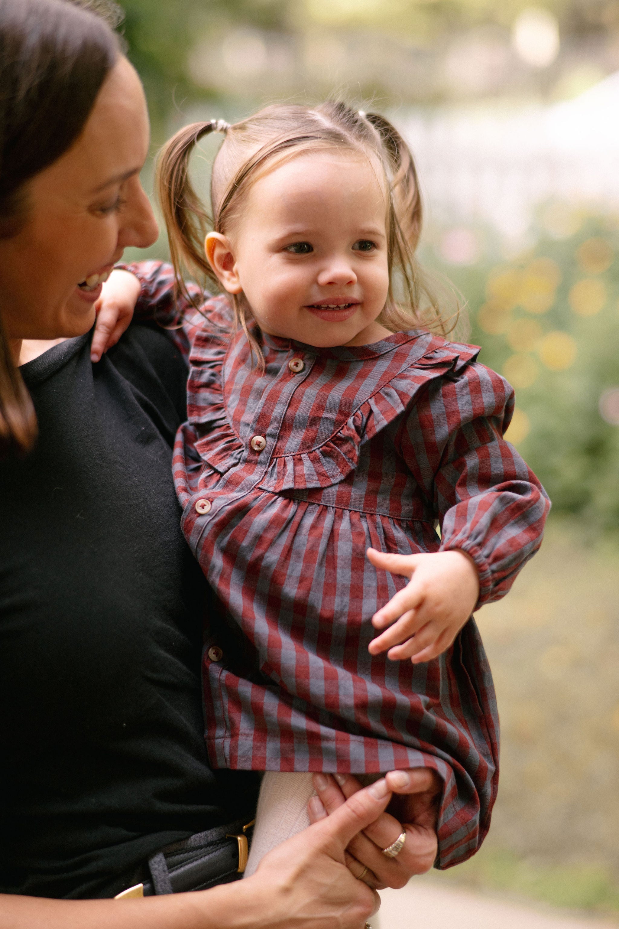Gingham Dress (Mulberry/Harbor)