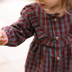 Gingham Dress (Mulberry/Harbor)