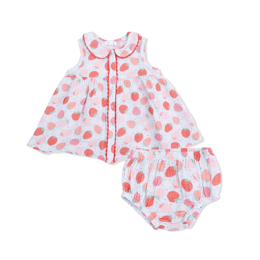 Jill Dress Sleeveless with Bloomer (Strawberry Bliss)
