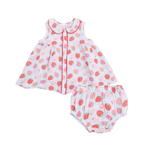 Jill Dress Sleeveless with Bloomer (Strawberry Bliss)