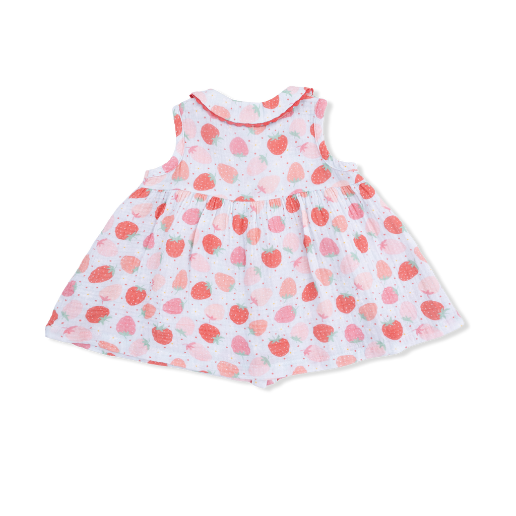 Jill Dress Sleeveless with Bloomer (Strawberry Bliss)