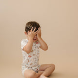 Short Sleeve Bamboo Pajamas (Beach Pawty)