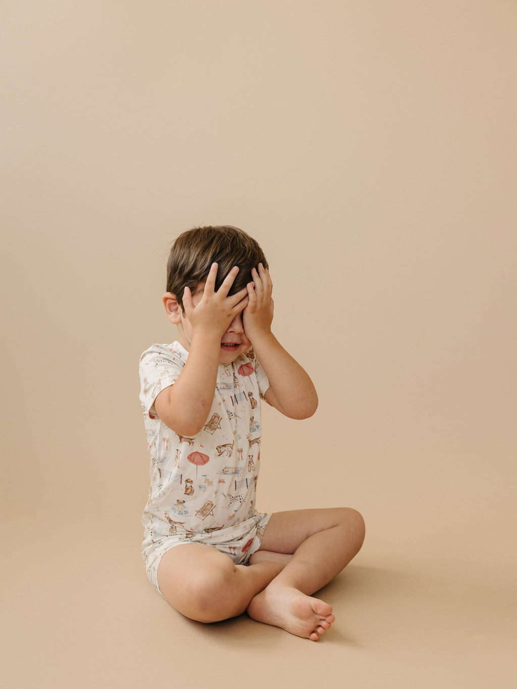 Short Sleeve Bamboo Pajamas (Beach Pawty)