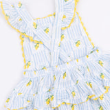 Ric Rac Ruffle Sunsuit (Lovely Lemons)