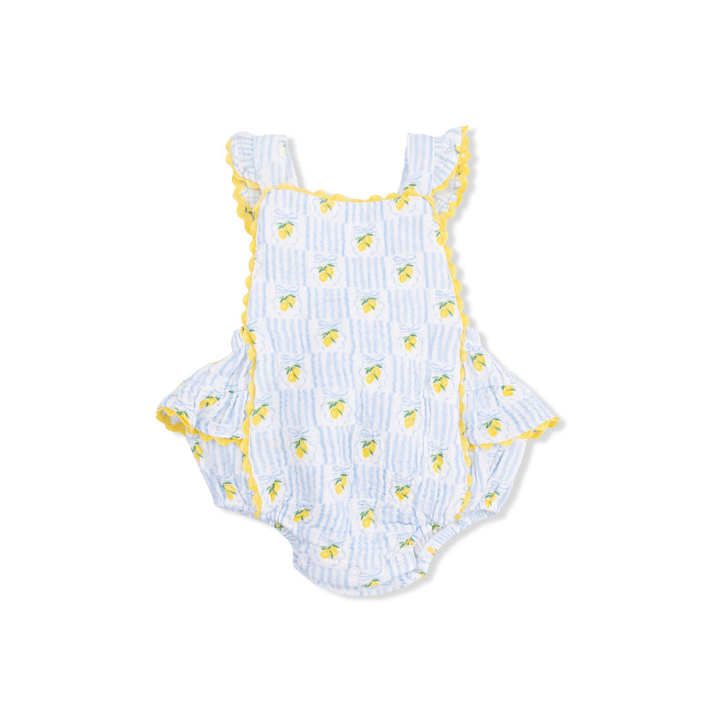 Ric Rac Ruffle Sunsuit (Lovely Lemons)
