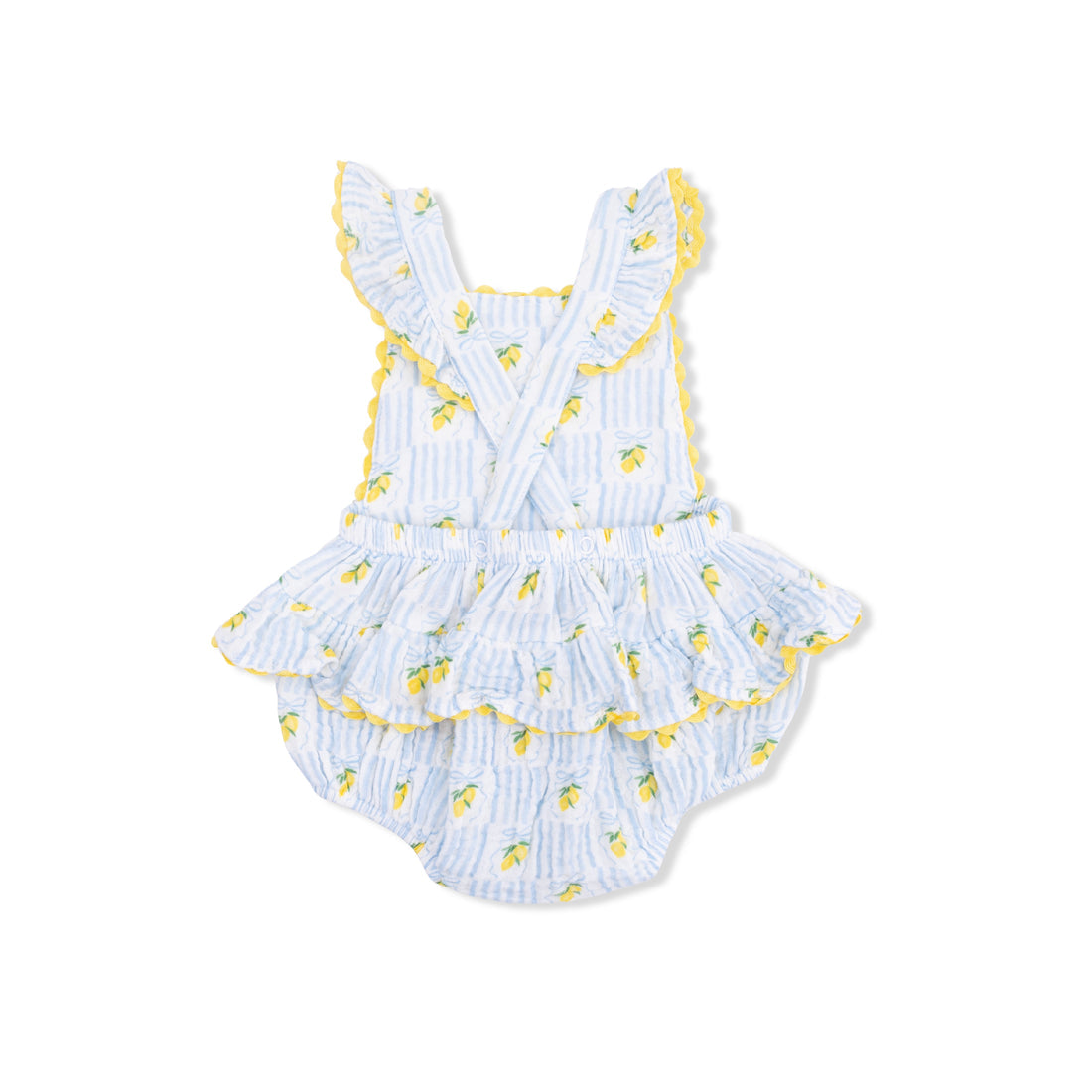 Ric Rac Ruffle Sunsuit (Lovely Lemons)