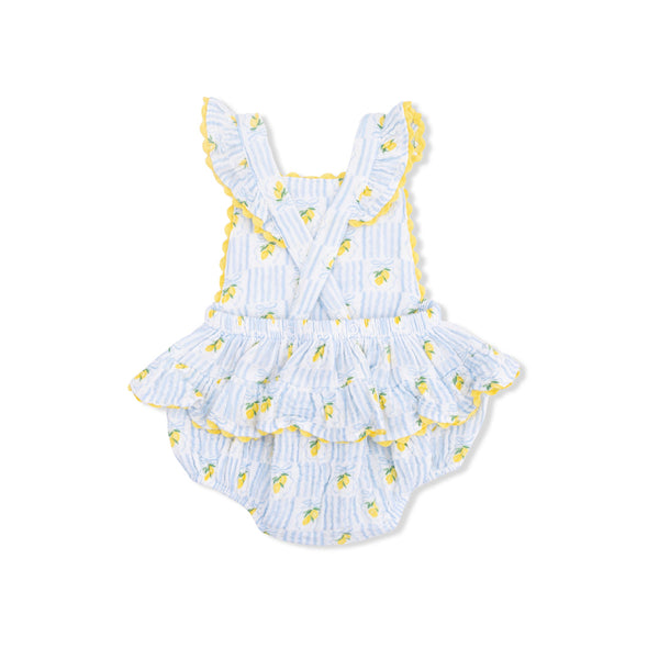 Ric Rac Ruffle Sunsuit (Lovely Lemons)