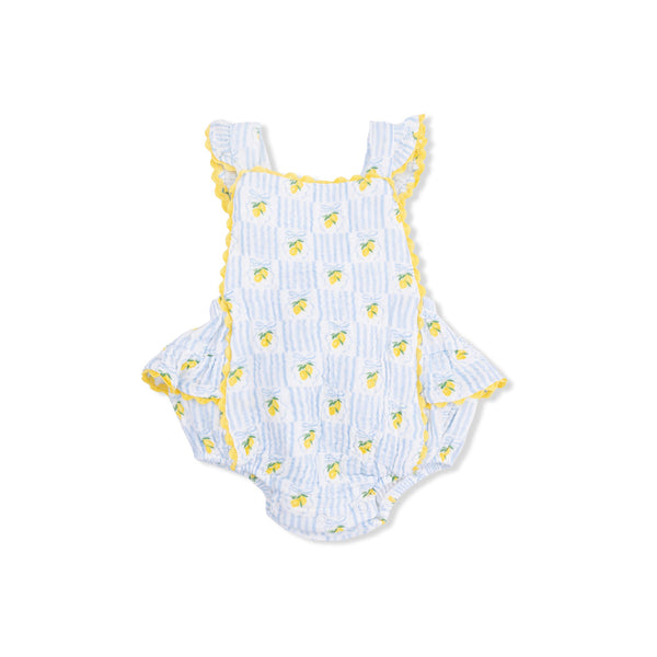 Ric Rac Ruffle Sunsuit (Lovely Lemons)