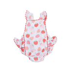 Ric Rac Ruffle Sunsuit (Strawberry Bliss)