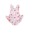 Ric Rac Ruffle Sunsuit (Strawberry Bliss)