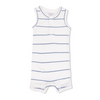 Henley Shortie Romper (Vintage Stripe)