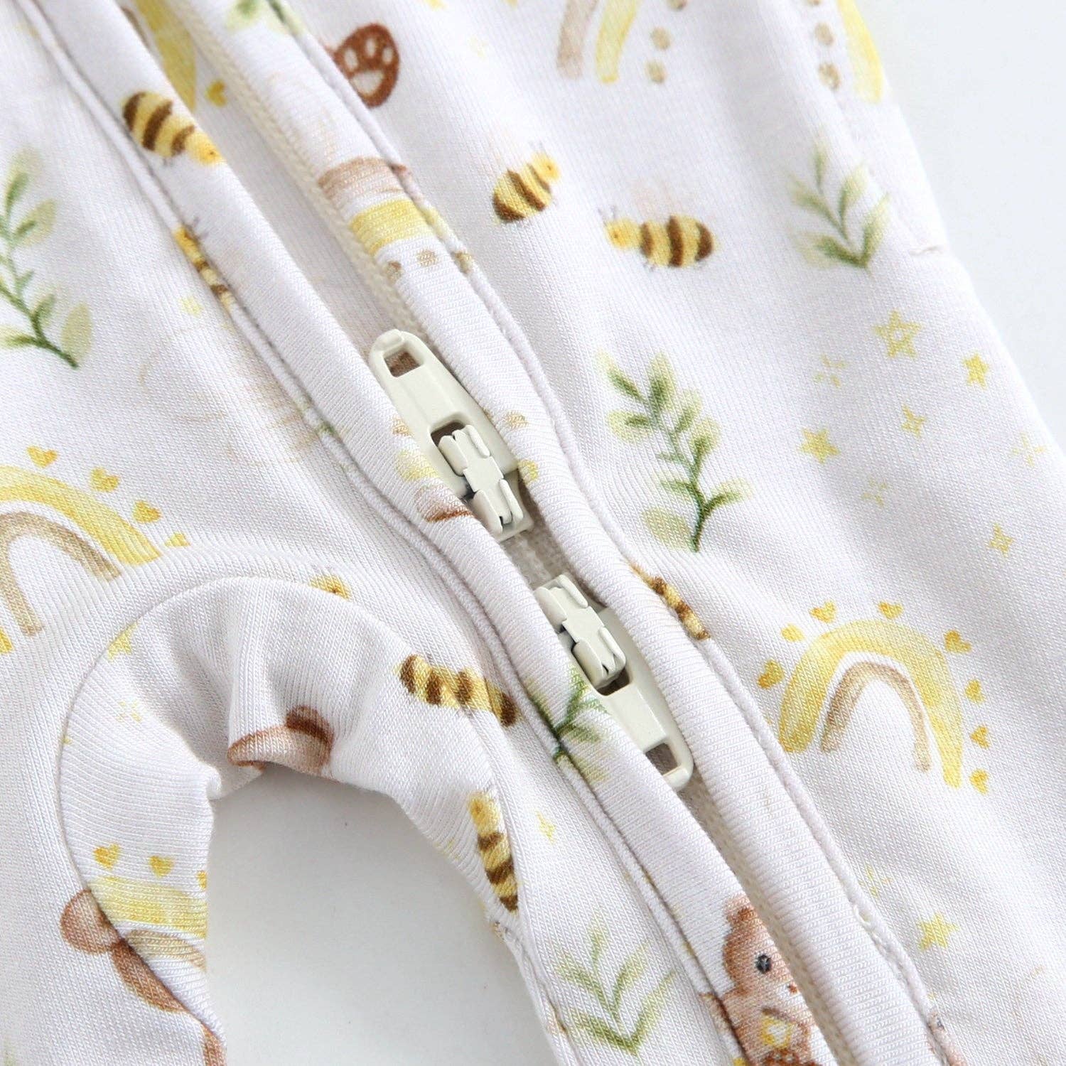 Zippered Baby Romper (Sweet as Honey)