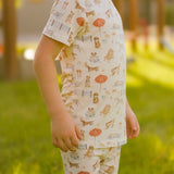 Short Sleeve Bamboo Pajamas (Beach Pawty)