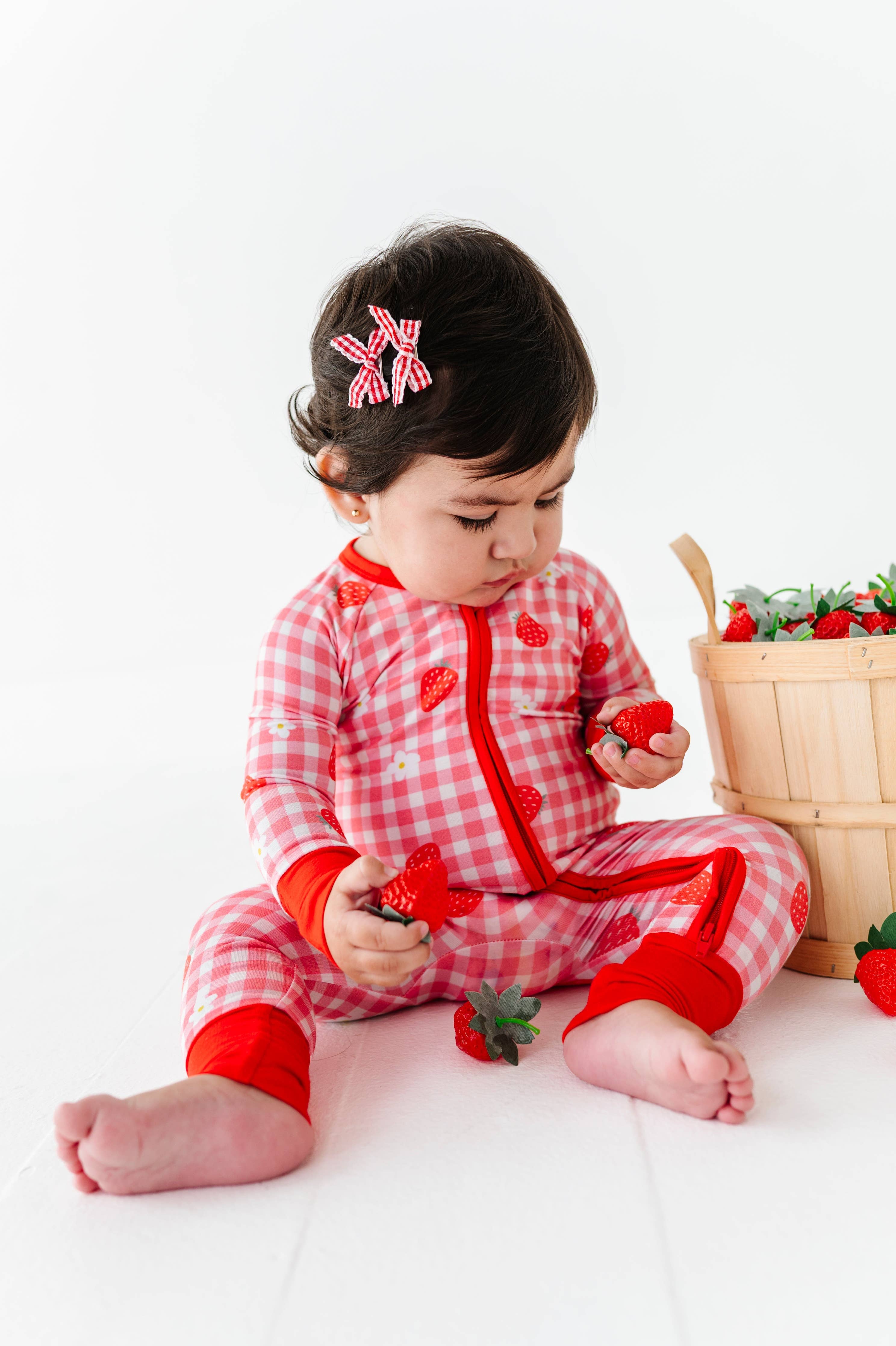 Convertible Footies (Strawberries & Dream)