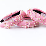 Beaded Headband (Mermaid Pink)