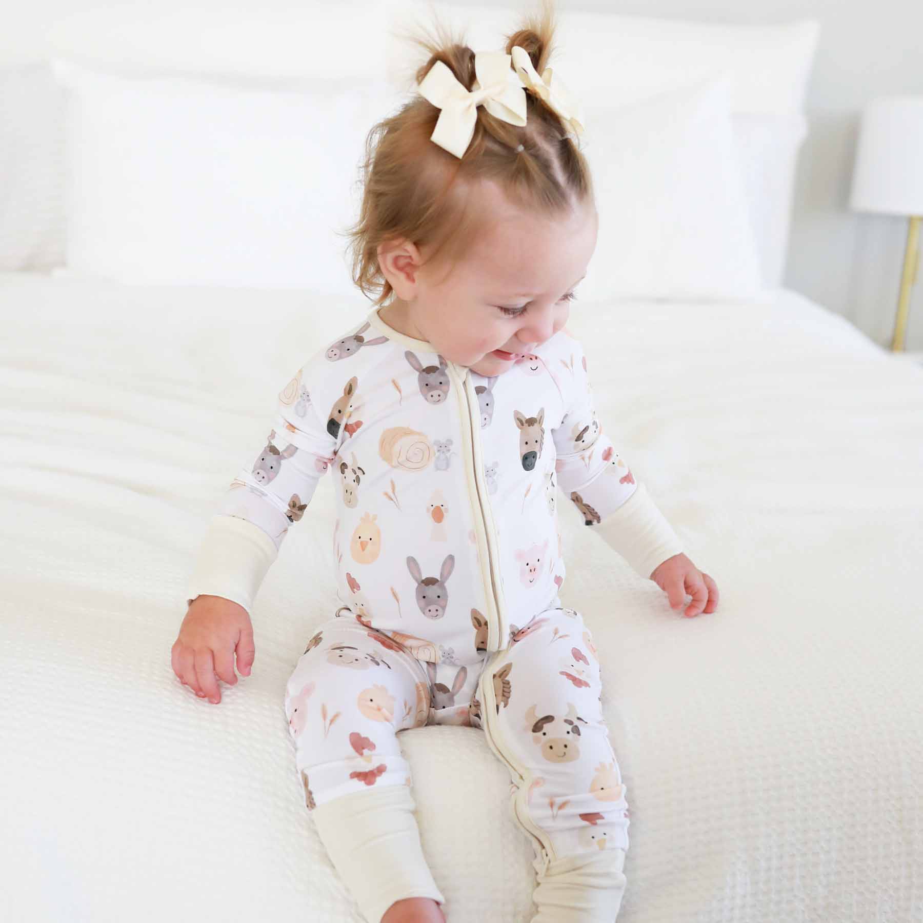 Convertible Zip Romper (Barnyard Buddies)
