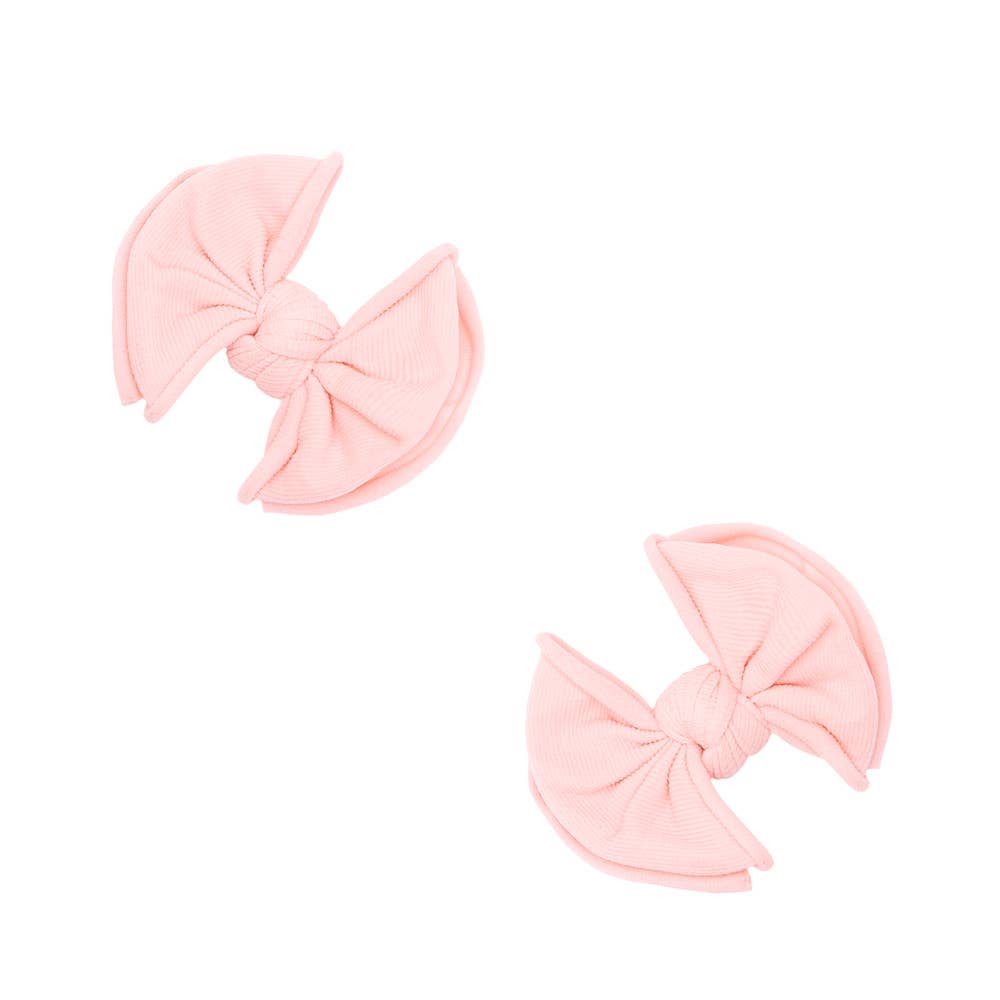 Baby Hair Clips Set (Rose Quartz)