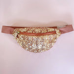 Pink Sequin Waist Bag