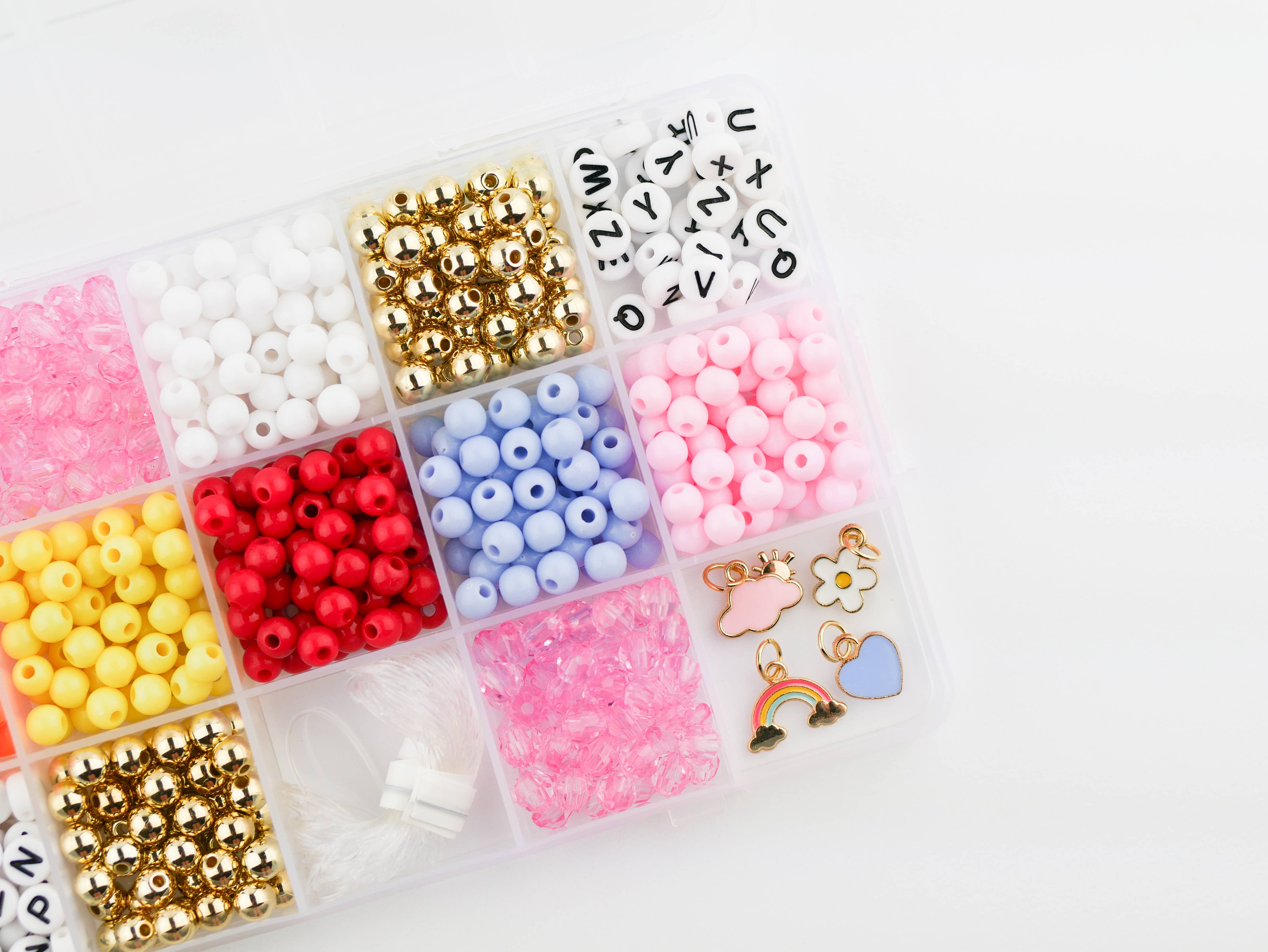 DIY Stretchy Bracelet Craft Kit (Color My World Rainbow)