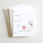 Kids Stationery Box Set - Fill in Winter Theme Thank Yous