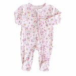 Ruffle Zipper Footie (Silly Goose)