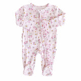 Ruffle Zipper Footie (Silly Goose)