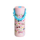 18oz Fidget Handle Stainless Bottle (Stylish Cat)