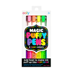 Magic Puffy Neon Pens (Set of 6)