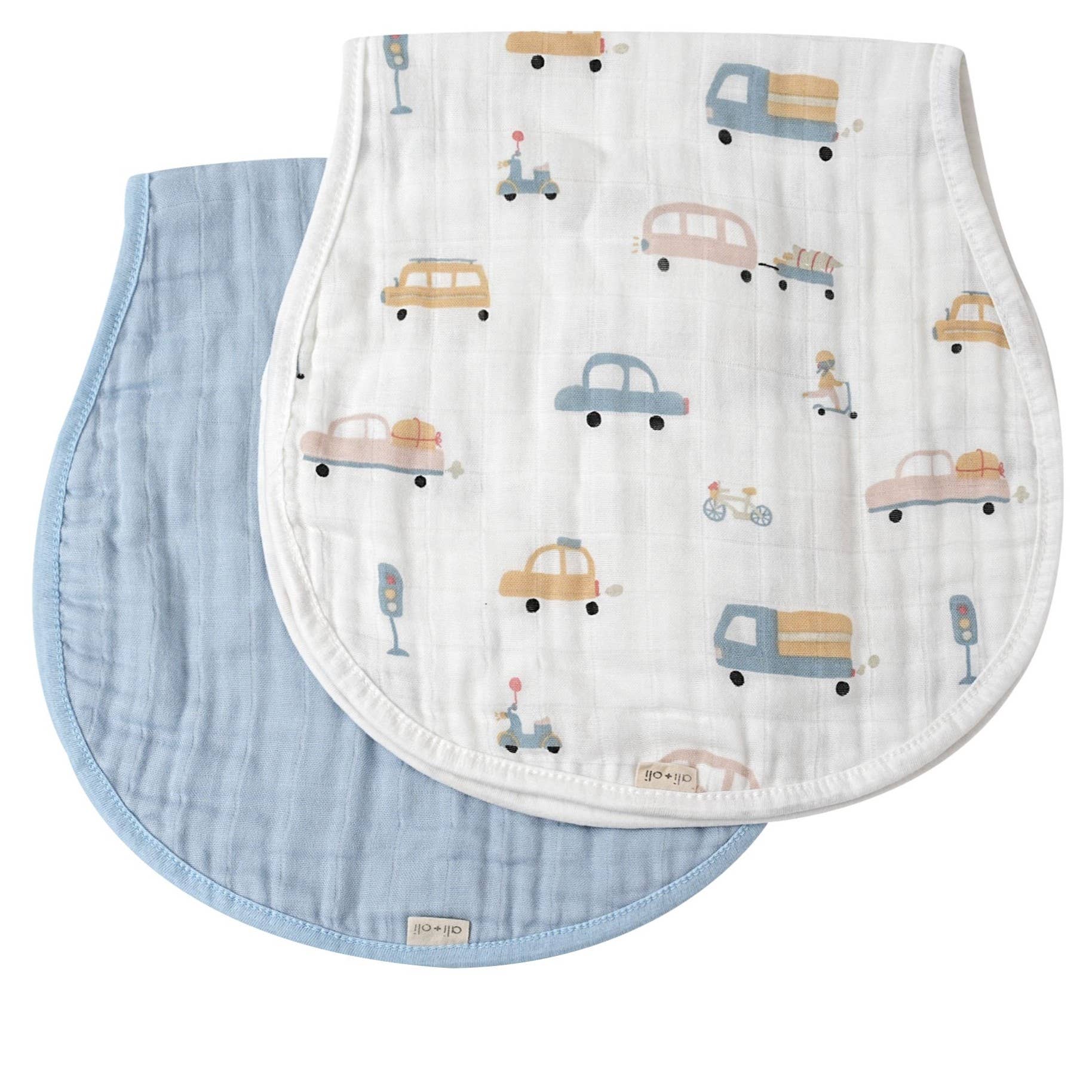 2-Pack Burp Cloth Set (Autos/Blue)
