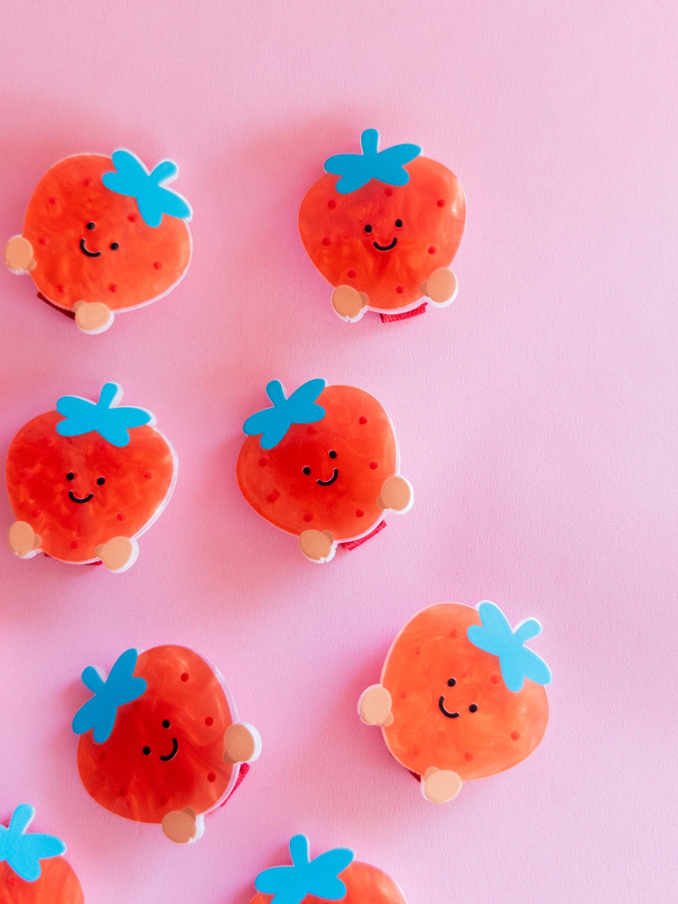 Puffy Bow Set (Strawberry)