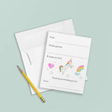 Kids Stationery Box Set - Fill in Rainbow Themed Thank Yous