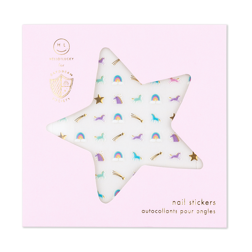 Unicorn + Rainbows Nail Stickers (1 Pack)