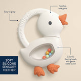 Teether with Rattle (Goose)