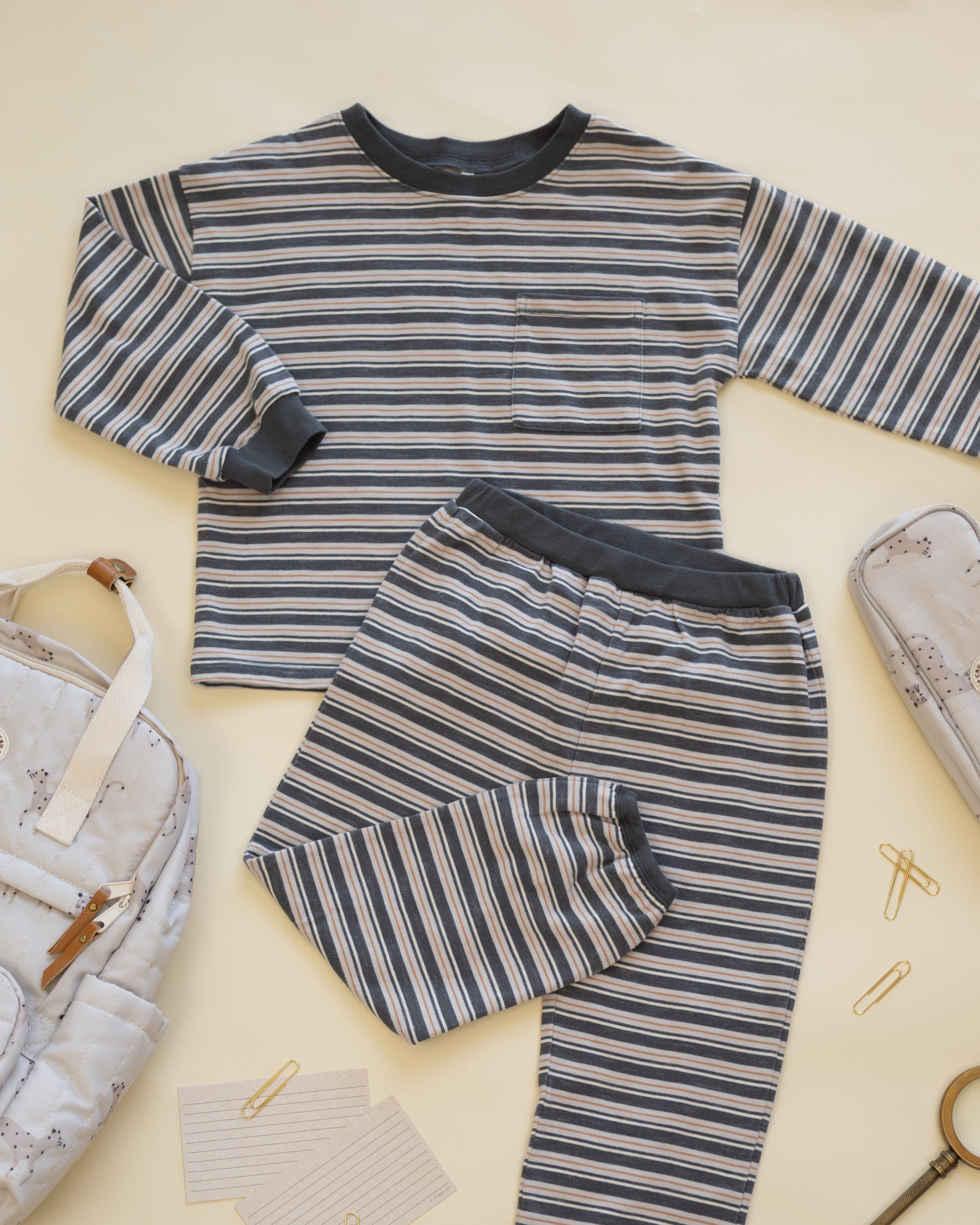 Relaxed Set (Blue Stripe)
